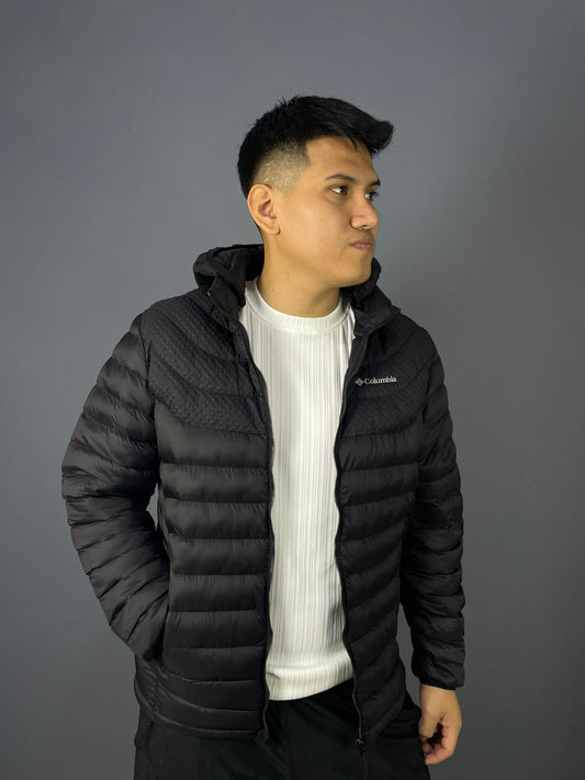 Casaca Columbia Hombre – negro Ligera y Acolchada