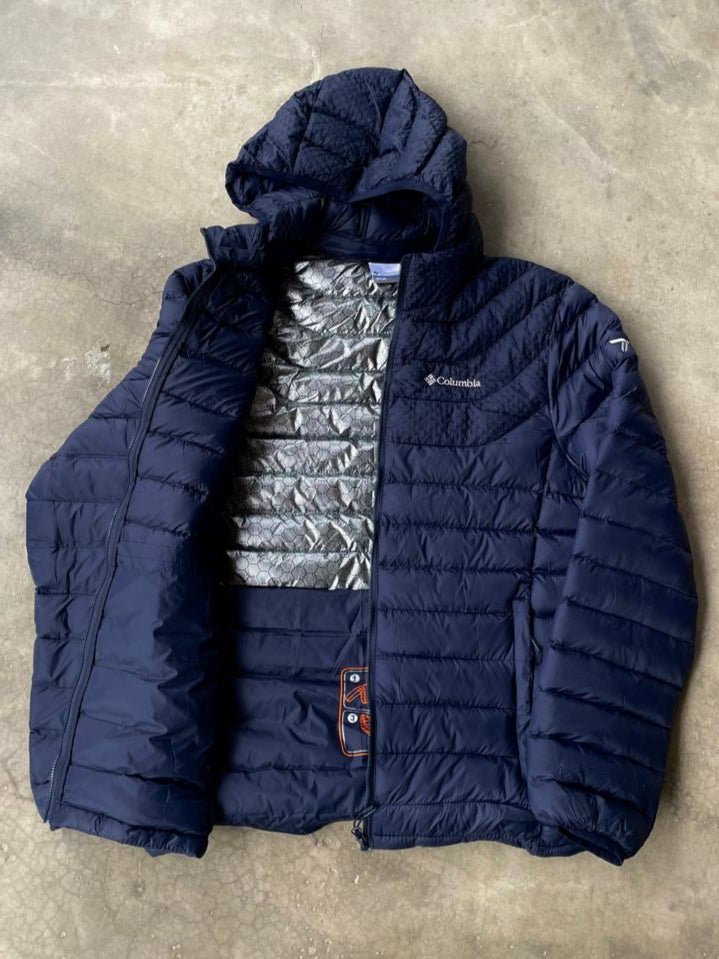 Casaca Columbia Hombre – azul Ligera y Acolchada