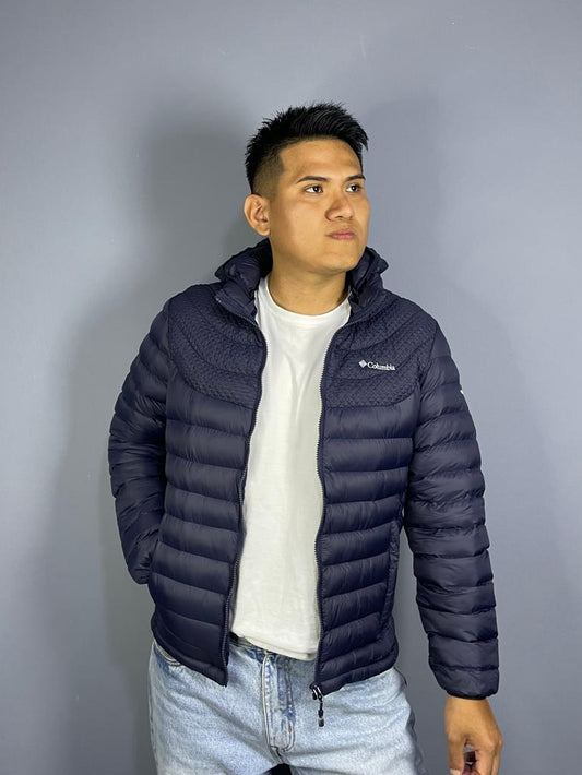 Casaca Columbia Hombre – Azul Ligera y Acolchada