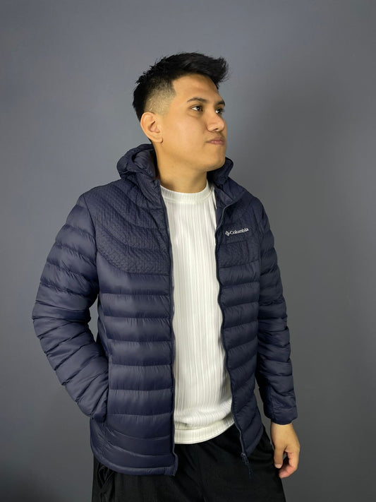 Casaca Columbia Hombre – azul Ligera y Acolchada