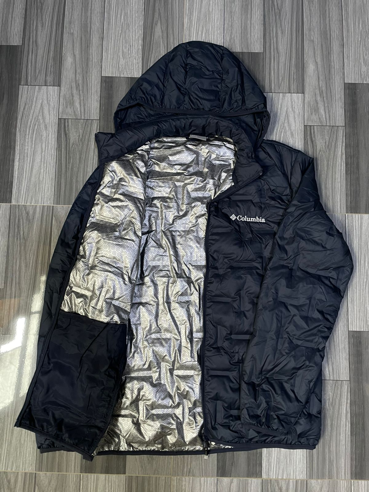 🧥 Casaca Columbia Delta de Pluma Azul