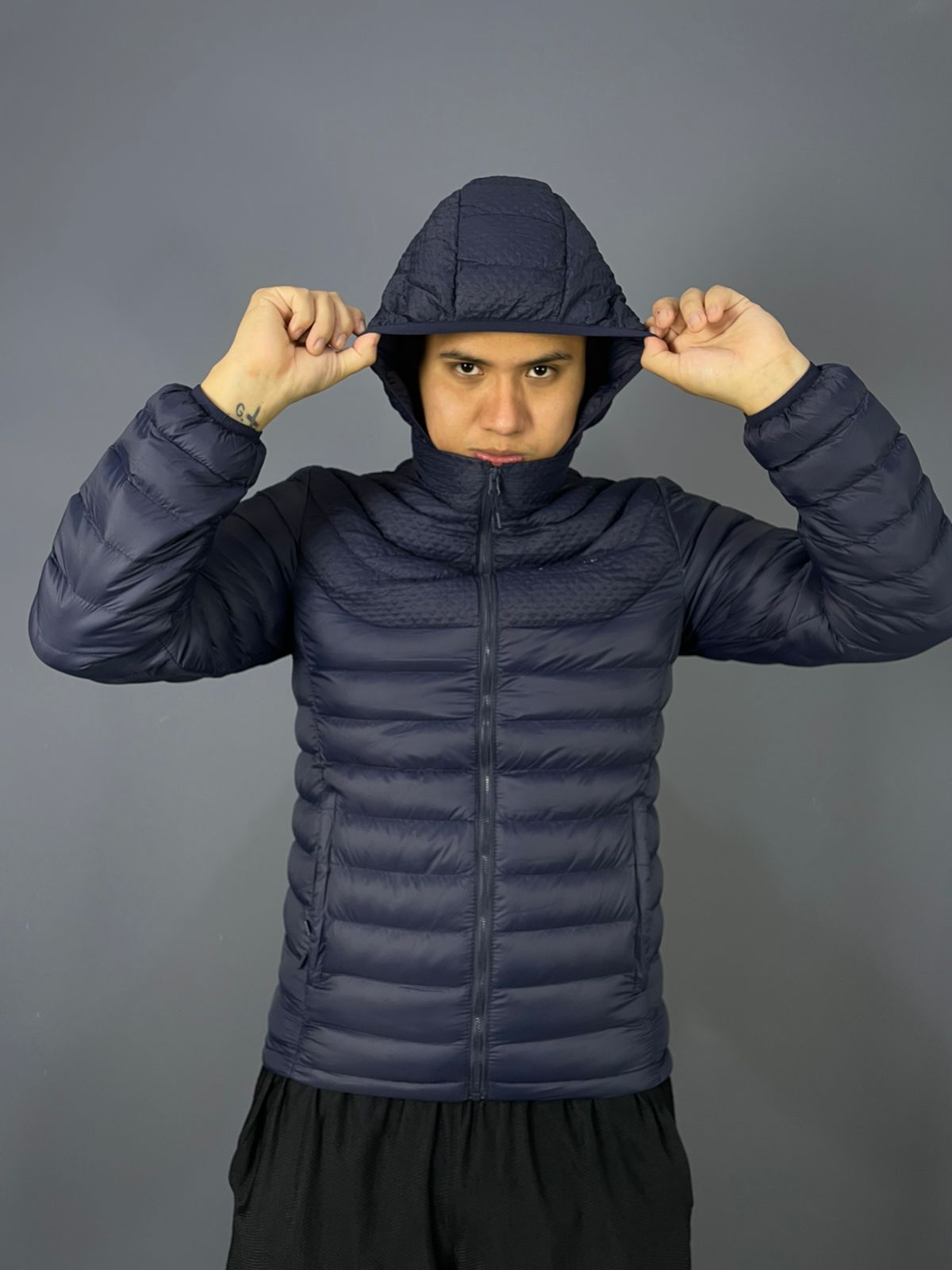 Casaca Columbia Hombre – azul Ligera y Acolchada