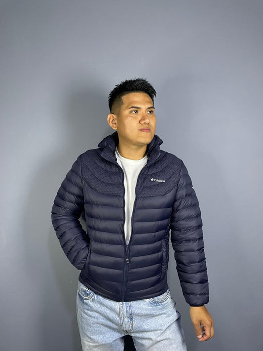 Casaca Columbia Hombre – Azul Ligera y Acolchada