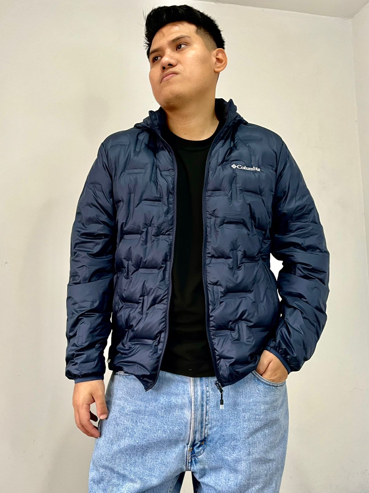 🧥 Casaca Columbia Delta de Pluma Azul