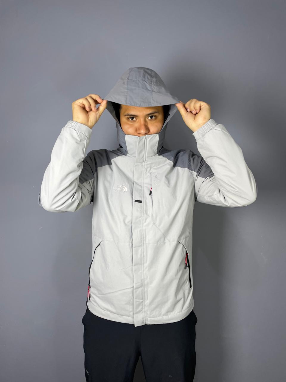 casaca cortaviento doble color