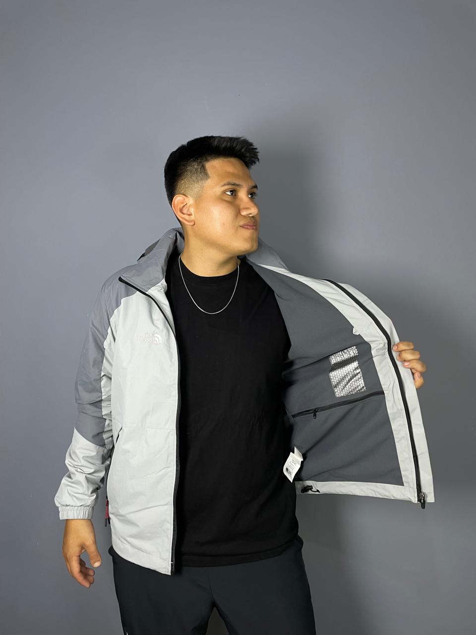 casaca cortaviento doble color