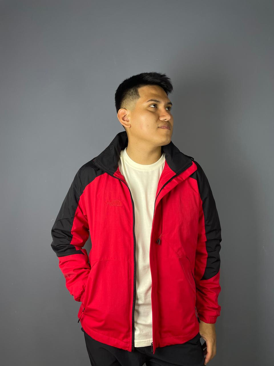 casaca cortaviento doble color