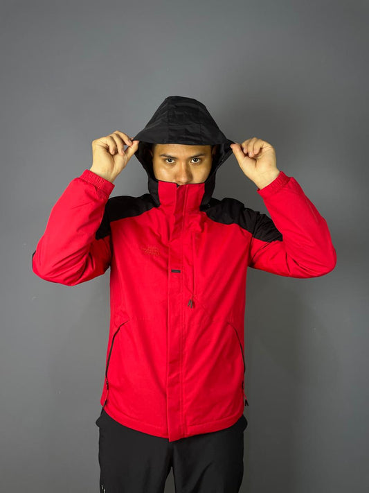 casaca cortaviento doble color