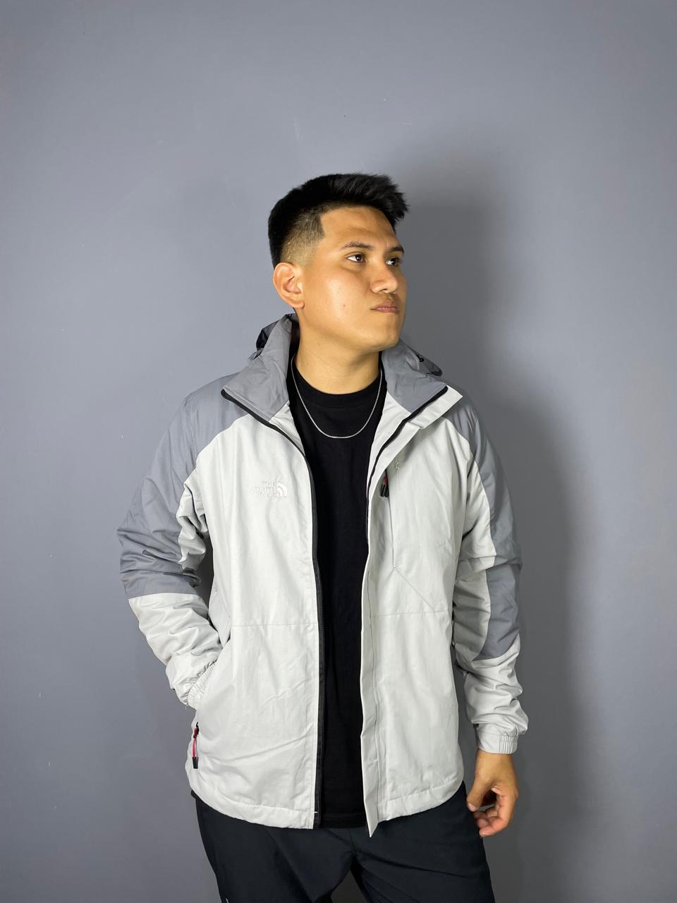 casaca cortaviento doble color