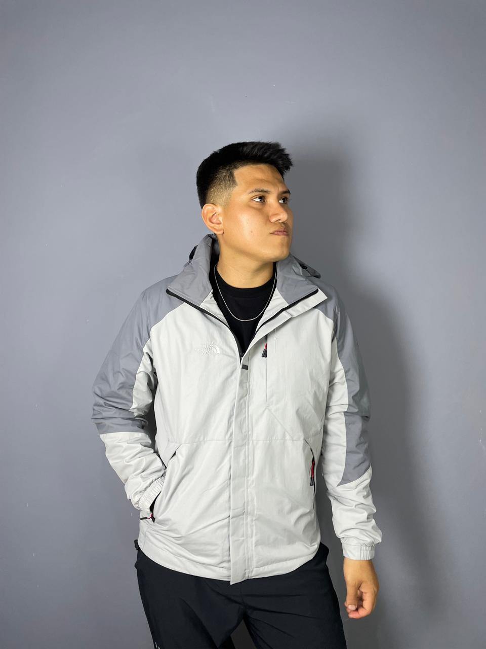 casaca cortaviento doble color