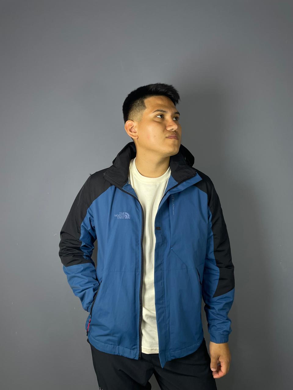 casaca cortaviento doble color