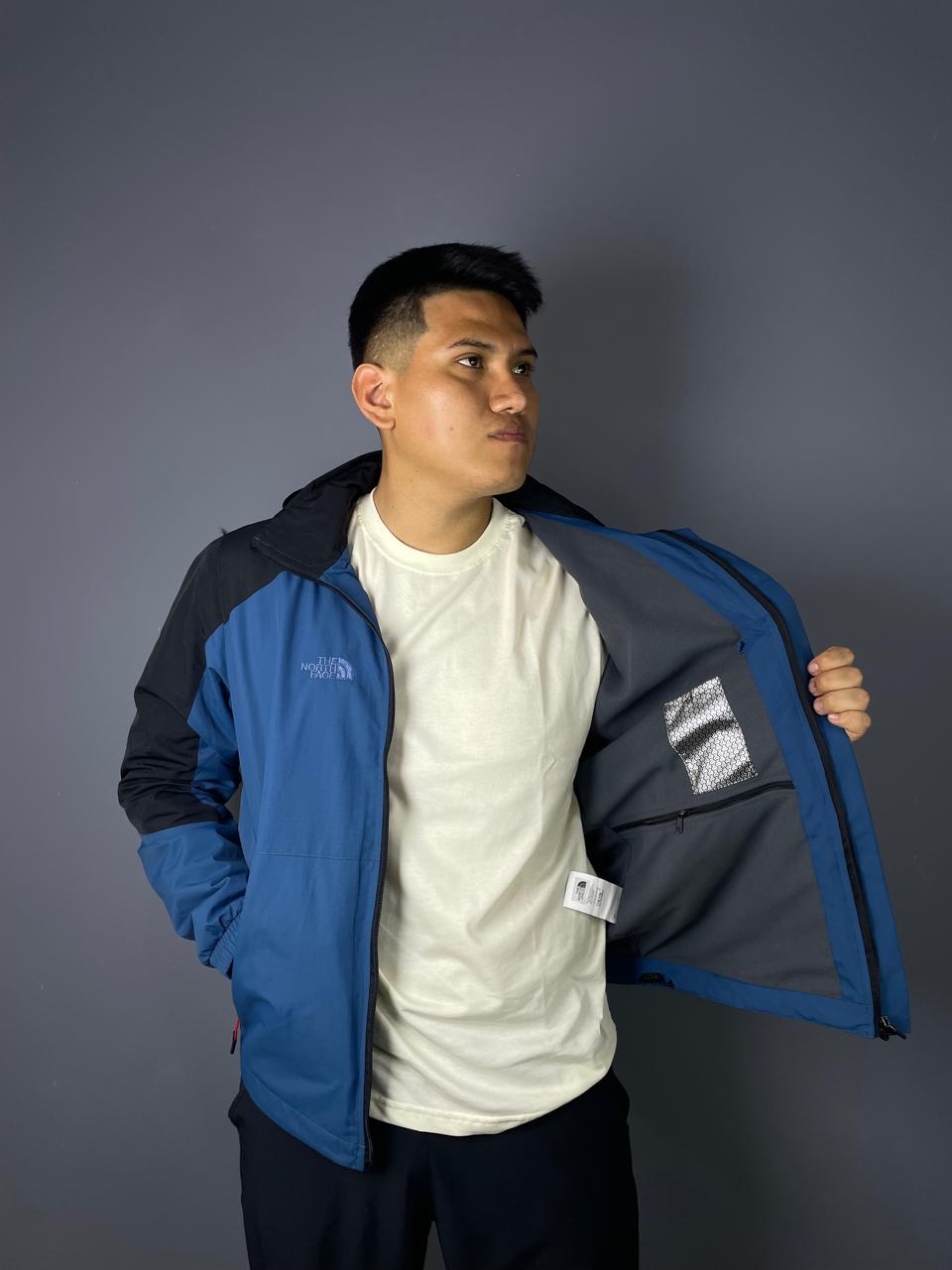 casaca cortaviento doble color