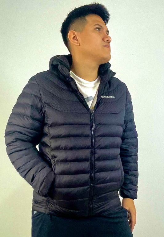 Casaca Columbia Hombre – negro Ligera y Acolchada