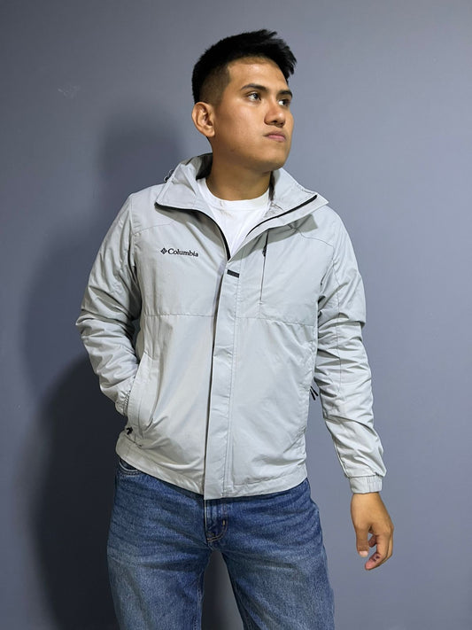 Casaca Cortavientos Montaña plomo