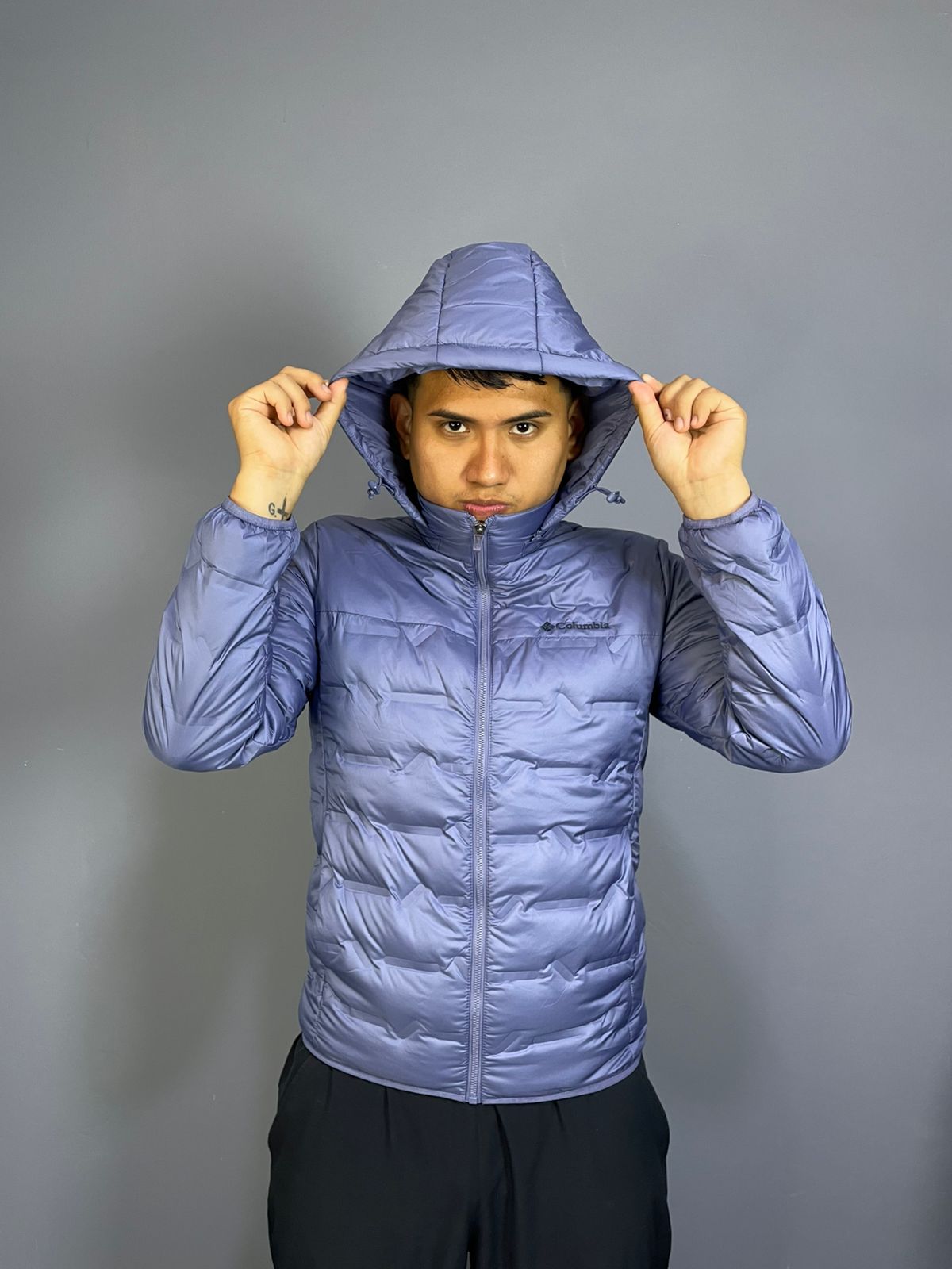 🧥 Casaca Columbia Delta de Pluma celeste