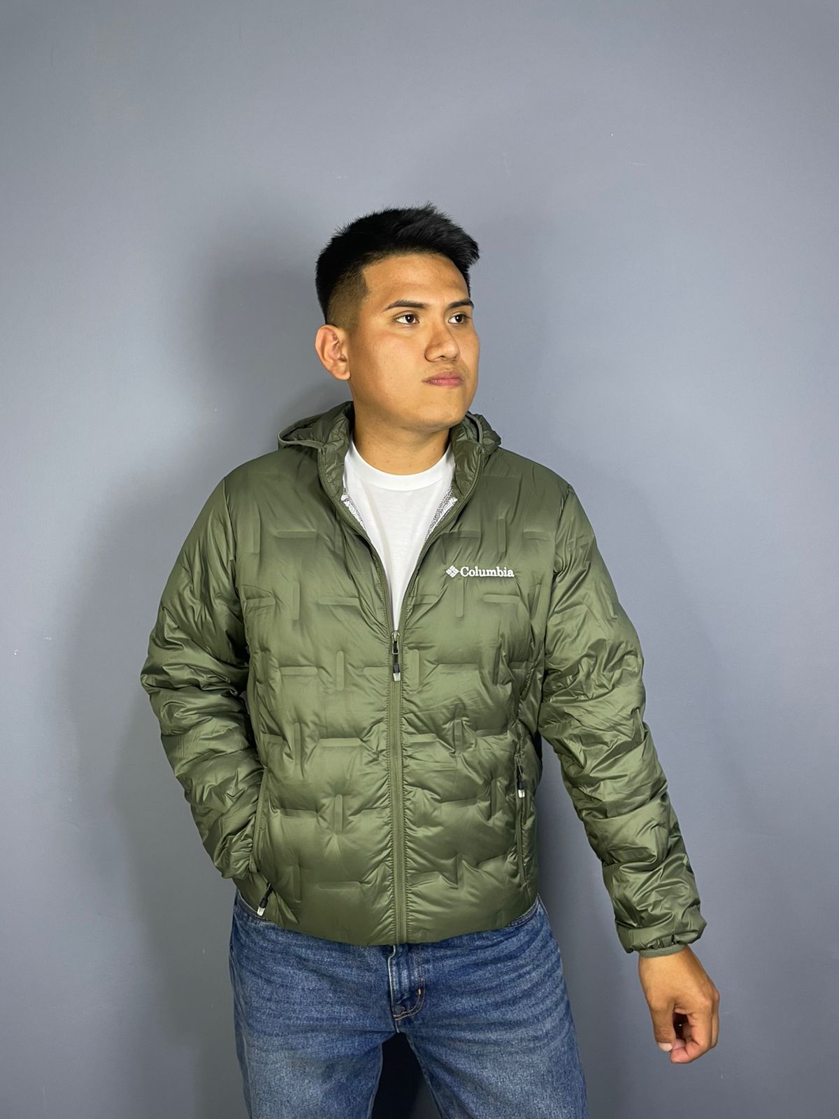 🧥 Casaca Columbia Delta de Pluma Verde