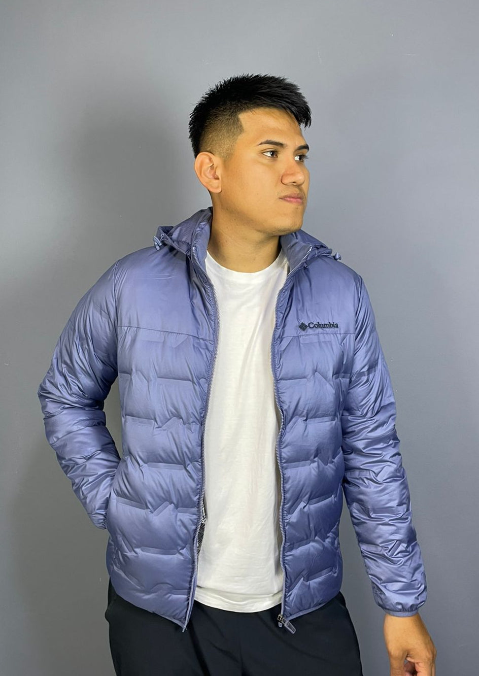 🧥 Casaca Columbia Delta de Pluma celeste